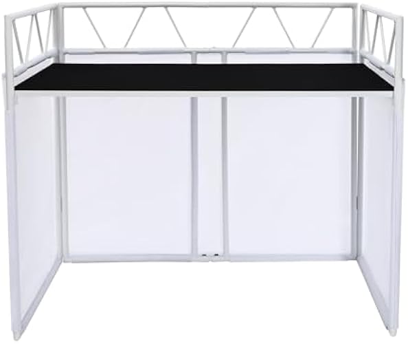 NDKASHF DJ Controller Stand,Standing DJ Table,for Store and Organize Server/Networking Equipment, Power Amplifiers, Microphones, DVD Players, DJ Signal Processors