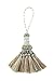 BEL AVENIR Elegant Polyester Tassel Handmade Colorful Craft Tassels Charms for Key Chain Straps DIY Accessories (Blue, 4 Pack)