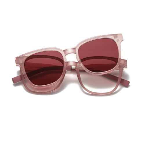 Lunettes de soleil rétro rondes éliminez les reflets via clip magnétique