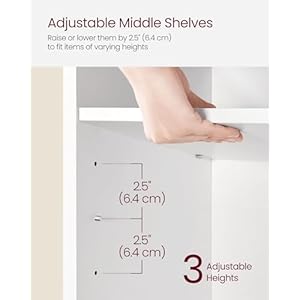 VASAGLE Shoe Bench with Cushion, Shoe Storage Bench with 6 Compartments and 3 Adjustable Shelves, Entryway Bench with Padded Seat, for Bedroom, Closet, Living Room, White ULHS23WT VASAGLE Shoe Bench with Cushion Shoe Storage Bench with 6 Compartments and 3 Adjustable Shelves Entryway Bench with Padded Seat for Bedroom Closet Living Room White ULHS23WT