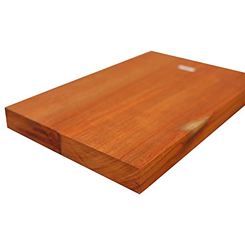 Exotic Wood Zone's African Padauk Electric/Bass Musical guitar body blank | Luthier Tonewood Body Blanks | 21" x 14" x 1-3/4" - Glued Planed (3 Pcs)