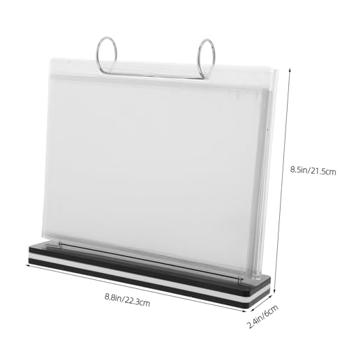 Présentoir de menu horizontal PLAFOPE et support de bureau pour restaurant - 6