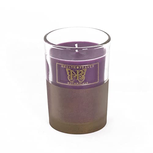 Hb Botanicals Luxury Candle Lavande Provence Highly Scented Soy Candle Lavender Wax. Clean Burn In 7.5 Oz Frosted Gold Glass. Beautiful Gold Embossed Gift Box. Gift Wrapped! Safe Cotton Wick #TOP6