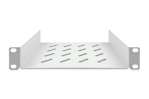 Étagère 10 pouces pour armoire réseau ventilée grâce à sa tôle perforée - 2