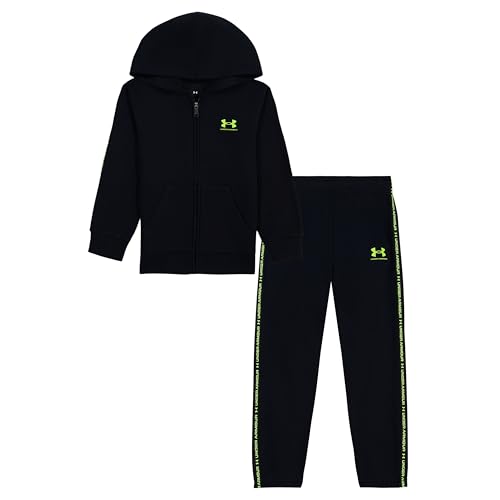 Image of Under Armour Boys' 2-Piece Hoodie Set, Full Zip Sweatshirt and Fleece Pants