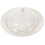 Assiette plate avec couvercle – bords lisses et finition méticuleuse, assiettes à dessert