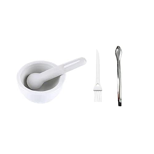 3.2inch Ceramic Mortar and Pestle Set, Pill Crusher, Spice Crusher,