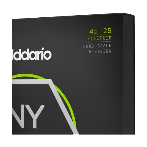 Image of D'Addario NYXL45125 Nickel Wound Bass Guitar Strings, 5-String Lt Top /Medium Bottom, 45-125, Long Scale