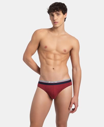 Image of Jockey US49 Men's Super Combed Cotton Solid Brief with Ultrasoft Waistband (Pack of 2)