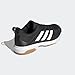adidas Men's Ligra 7 Indoor Track and Field Shoe, Black/White/Black, 8.5