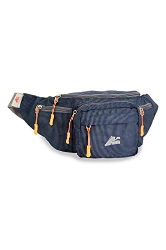 Marsupio blu para viajes y paseos urbanos con manos libres