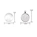Oopsu 40 Pieces Transparent Glass cabochons with 40 Silver Pendant Trays, Clear Glass Dome cabochon, Non-calibrated Round 1 inch/25mm for Photo Pendant Craft Jewelry Making (Silver)