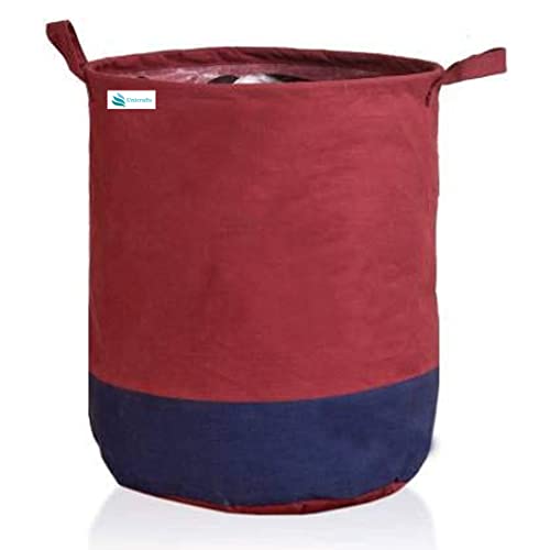 Image of 45 L Non-Woven Laundry Storage Bag with Handles | Foldable Clothes Organizer Basket | Durable Fabric Laundry Hamper for Home & Dorm (Pack Of 1)