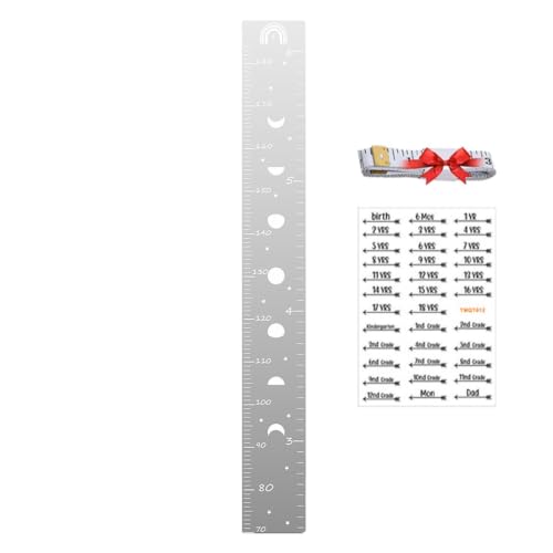 Tableau de croissance mural miroir pour mesurer et décorer la chambre