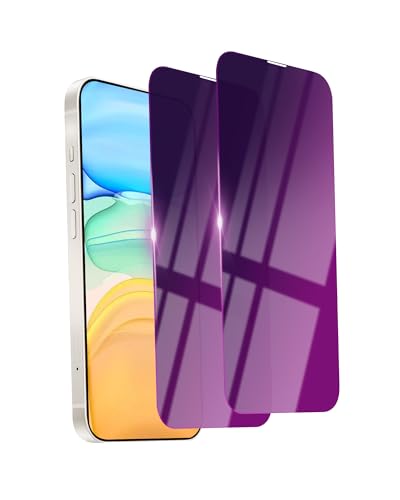 Ifaeveus 2 Pack Privacy Screen Protector for iPhone 11/XR Tempered Glass 6.1 Private Saver Anti-Spy Anti-Blue Light Eye Protection Anti-Scratch Full Coverage No Bubble