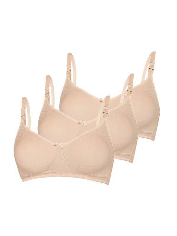Organic Cotton Bamboo Nursing Bra for Women I Encircled Feeding Bra Without Padding I Wire Free Maternity Innerwear for Women with Full Coverage-image-35