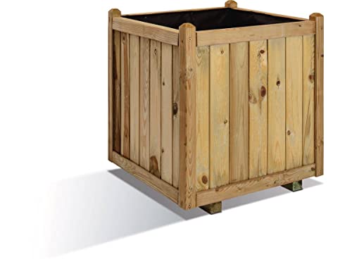 Bac à fleurs carré VENDÔME - grand volume - 138 L - Cerland