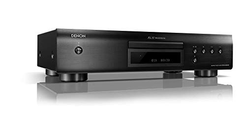 Denon DCD-600NE Compact CD Player in a Vibration-Resistant Design | 2 Channels | Pure Direct Mode | Pair with PMA-600NE for Enhanced Sound Quality | Black (Renewed)