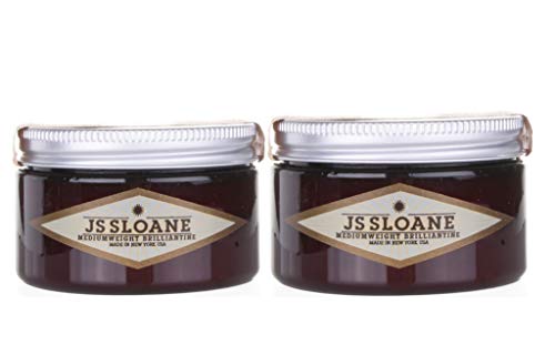 JS Sloane Medium Weight Brilliantine 4oz Bundle of Two with Gute Carrying Bag (Three Piece Bundle)