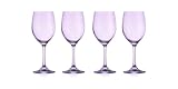 Godinger Stem Wine Glasses, Martini Glasses, Stem Wine Glass, Purple Wine Glass - Elegant Barware for Wine, Bourbon, Liquor and Beer Stylish Entertaining, Veneto Collection