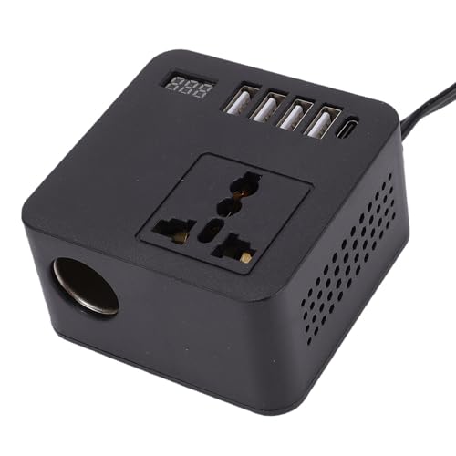 Convertidor de energía para vehículos con USB Tipo C y adaptador versátil 3
