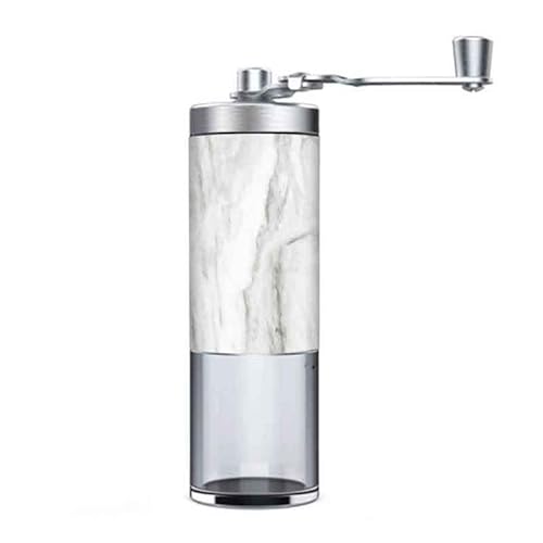 Mini moulin à café manuel en acier inoxydable - Moulin à café manuel réglable pour les amateurs de café (marbrage) Cover