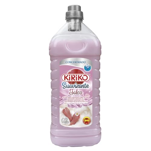 Kiriko Concentrated Talco Fabric Softener Conditioner 2L (72 Washes) Long-Lasting Freshness Fabric Softener with Microcapsule Technology Concentrated Formula for Superior Softness & Gentle Fabric Care