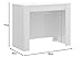 Distrigal Mobelcenter - Mesa Consola Sistema Fuelle - 5 Posiciones - (Blanco)...