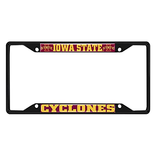 Cadre de plaque Cyclones Iowa State FANMATS 31255 métal noir