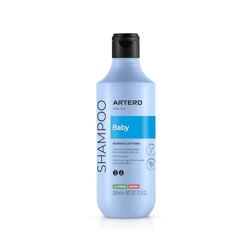 Artero Baby Shampoo 300 ml – Sanftes Welpen‑Shampoo für Hunde und Katzen, Sehr mild, Für empfindliche Haut, Pflegt, nährt und verleiht Glanz