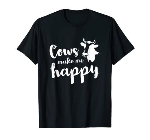 Kühe machen mich glücklich | frase Kühe Bauernhof Animales Camiseta