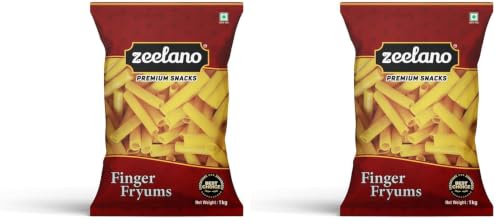 Image of Zeelano Pipe Fryums 800g | Finger Fryums Papad, Ready to Fry Crispy Snack for Kids & Family (Pack of 2)