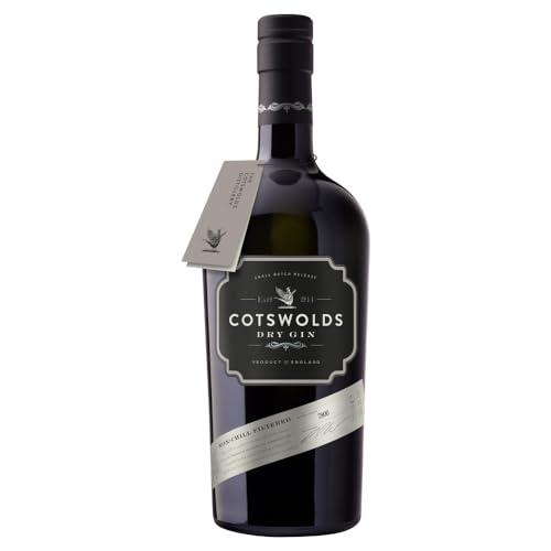 Cotswolds Dry Gin | 1x0.7L | Aus der englischen Cotswolds Distillery | 9 Dominante Botanicals | Süßlich-sauer bis bitter