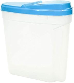 Royle Home Plastic 4.8 Litre Plastic Reusable Dry Food Storage Cereal Dispenser Box (Blue)