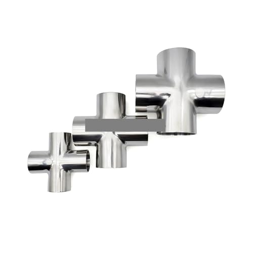 Divisor cruzado de 4 vías de acero inoxidable de alta resistencia para soldadura a tope de 51mm 3