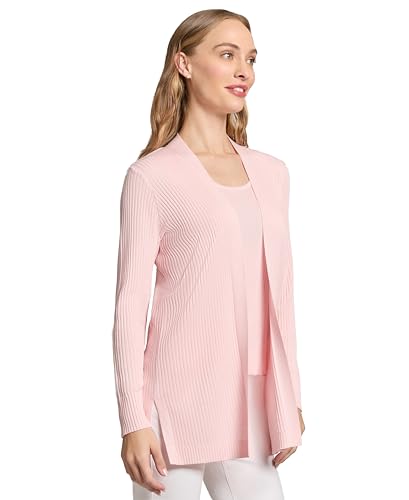Image of Jones New York Women's Long Sleeve Cardigan with Side Slits