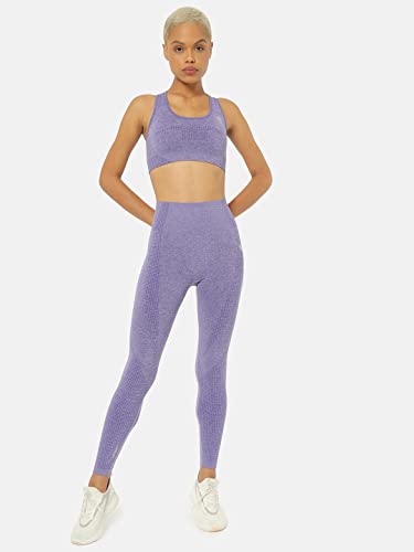 Image of Women's Slip-On Sports Bra | Seamless Technology Full-Coverage Sports Bra | Racerback Medium-Impact Dark Purple
