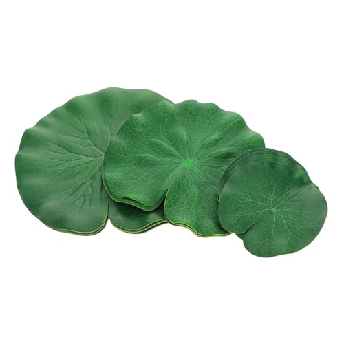SUPVOX 10 pièces Lotus Flottantes Réalistes Décorations Bassin Piscine et Aquarium Accessoires Extérieurs Résistants Aux Intempéries de Nénuphar pour Jardin Aquatique