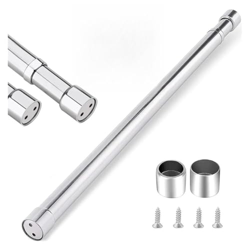 Barra Para Armario Barra telescópica ajustable for colgar cortinas, útil barra de acero inoxidable for colgar en el armario del hogar.(31-51cm)