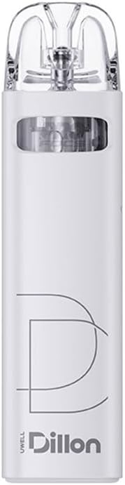 Uwell Dillon EM Vaping Kit, Sleek, Compact and Reliable Vaping Experience for Ultimate Satisfation, 2mL Capacity, E Cigarette, E Cig, Starter Kit, No Nicotine (Off White Micro Arc)