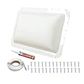 caqeg Universal RV Skylight Cover Replacement Outer Dome, 18"x26" OD, Fits 14"x22" Skylight Openings, for RV Roof Camper Trailer Motorhome Shower Replace# SL1422W