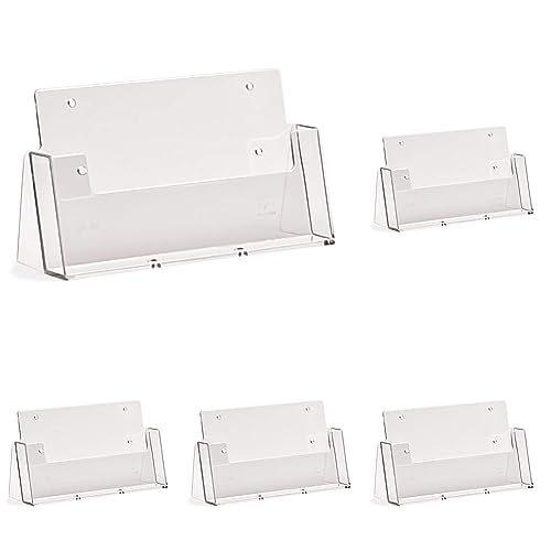 Taymar CLA5 Prospekthalter im DIN A5 Querformat optional für die Wandmontage , (Packung mit 5)