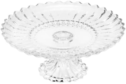 WOLFF - Prato p/Bolo Cristal de Chumbo C/Pé Geneva 30x13cm