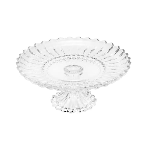 Prato para Bolo de Cristal com Pé Rojemac Transparente, Geneve