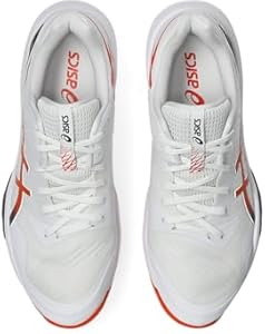 ASICS Tênis masculino Sky Elite Ff 3, Branco/Laranja Nova, 42