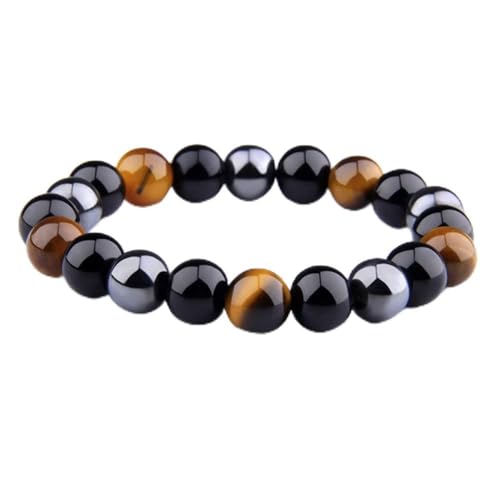 Bracelet œil de tigre hématite, le cadeau idéal en pierre naturelle protectrice