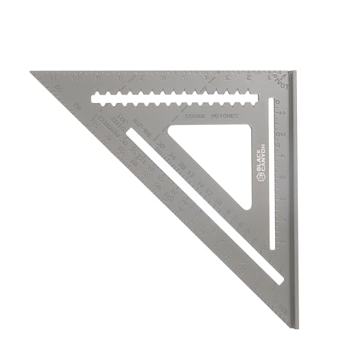 BLACK CANYON 12 in Rafter Angle Square Aluminum