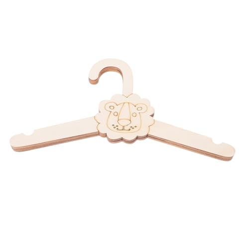 GALPADA 5 Piezas Perchas Perchas para Ropa De Perchas De Perchas para Ropa Infantil Perchas para Pequeños Perchas De Pantalones De Bebé Percha De Oso Madera
