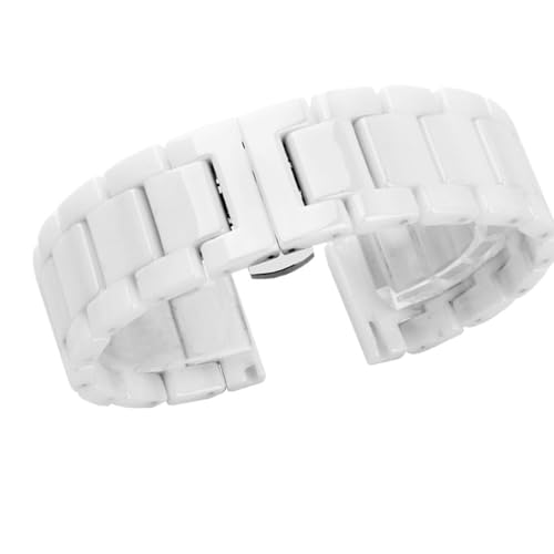 Bracelet de montre en céramique ajustable 22mm 24mm avec maillons acier