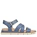 Dr. Scholl's Shoes Womens Timeless Life Flat Sandal Blue Horizon Smooth 8 M